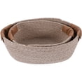 thumbnail image 2 of GETAJGHSD Small Storage Basket Khaki Woven 2Pcs 11X8.7X4.3In, 2 of 7