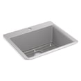 thumbnail image 6 of Kohler K-28003-1 Kennon 25" Undermount Single Basin Quartz Composite Kitchen Sink - Black, 6 of 7