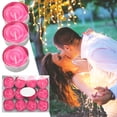 thumbnail image 5 of 12 Pcs Tealight Candles, Valentines Day Mini Tea Lights Candles, Set of 12 Rose Shaped Candles Bulk, Small Tealight Votives for Home, Anniversary, Valentine's Day, Wedding Party Decor, 5 of 6