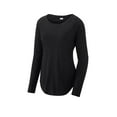thumbnail image 3 of Sport-Tek Ladies PosiCharge Long Sleeve Tri-Blend Wicking Scoop Neck Raglan Tee LST400LS, 3 of 4