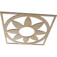 thumbnail image 2 of Ekena Millwork 22"OD x 7 5/8"ID x 1/4"T Blume Wood Fretwork Pierced Ceiling Medallion, Birch, 2 of 3
