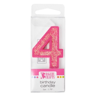 Wilton Number 1 Candle, Pink, 1 Ct - Walmart.com