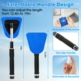 thumbnail image 6 of Windshield Cleaner Tool, Car Interior Cleaning Kit with Extendable Handle and 3 Reusable Microfiber Pads, Auto Glass Wiper and Detailing Brush Kit for Car & Home Window, Blue, 6 of 7