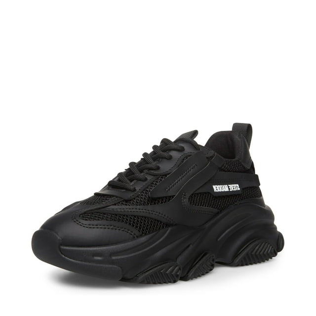 Zapatilla Steve Madden Possession para mujer, color negro, talla 7.5