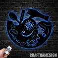 thumbnail image 3 of Craftnamesign Custom Hair Salon Metal Wall Art LED Light, Personalized Hair Stylist Name Sign, 3 of 5