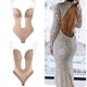 thumbnail image 2 of Bodysuit Shapewear Bodysuit Deep V Body Shaper Backless Low Waist Thong Ladies Sheer Straps Push Up Bras Seamless Body Lingerie, 2 of 5