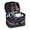 Black Cat Halloween Pattern, variant on St. Patrick's Makeup Bag Featuring Lucky Clover Cats, Polyester Portable Zipper Toiletry Bag for Travel Vacation Women