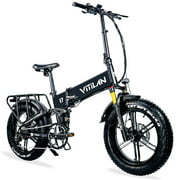 VITILAN i7 Pro Electric Bike for Adults 750W BAFANG Motor 48V 16Ah Removable Samsung Cell Battery,Folding Full Suspension Electric Bicycle 28MPH,Fat Tire Ebike with Hydraulic Brake,Shimano 8-Speed
