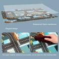 thumbnail image 4 of Biplut Game Mat Identify Ability Vivid Fabric Urban Construction Engineering Small Map Toy for Kids, 4 of 13
