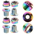 thumbnail image 1 of UPOUART Cyclists Repair Bolts 5Sets Aluminium Alloy Crankset Screw Nuts Set, 1 of 7