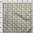 thumbnail image 3 of oneOone Georgette Viscose Off White Fabric Circus Sewing Craft Projects Fabric Prints By Yard 42 Inch Wide, 3 of 5