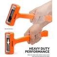 thumbnail image 2 of Neiko 02846A 1 LB Dead Blow Hammer, Neon Orange I Unibody Molded | Checkered Grip | Spark and Rebound Resistant, 2 of 6