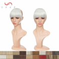 thumbnail image 2 of SEGO Fringe Bangs Synthetic Hair Extensions Clip in Hair Bangs Short Straight Hairpiece Front Neat Bang Two Side, 2 of 6