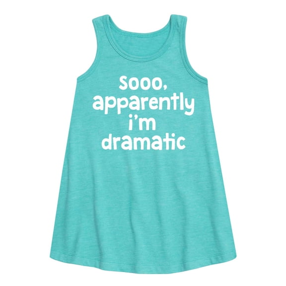 Instant Message - So Apparently Im Dramatic - Toddler and Youth Girl's A-line Dress