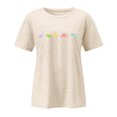 thumbnail image 4 of Trendfront Womens Oversize Tops Cute Dinosaur Graphic Crewneck Drop Shoulder Short Sleeve Loose Fit Tee Trendy T Shirts Pullover Streetwear, 4 of 4