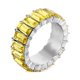 thumbnail image 1 of VG 6YM-Anillo de arcoíris de alta calidad para mujer, anillo de compromiso cúbico, anillo de colores Eternity, accesorios de joyería para mujer, venta al por mayor, 2021, 1 of 4