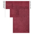 thumbnail image 4 of American Soft Linen Turkish 6 Piece Towel Set, 100% Cotton Premium Soft Bathroom Towels, Bordeaux Red, 4 of 9