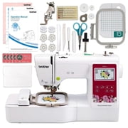 ماكينة تطريز Brother PE545 مع حلقات وخيوط تطريز