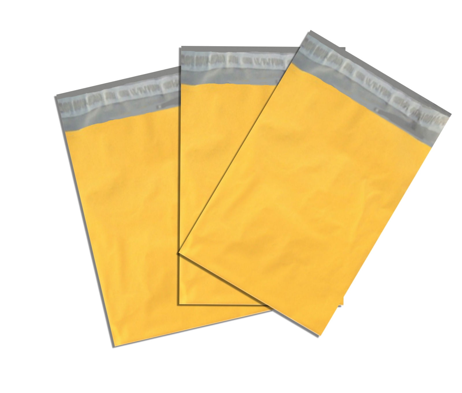 6" x 9" Yellow FLAT POLY MAILERS; Approved Shipping Mailers, (20 Pack)