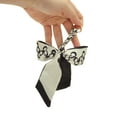thumbnail image 4 of Unique Bargains 1 Pc Trendy Little Bow Handbag Charm Bag Accessories Black Beige, 4 of 5