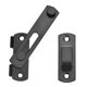 thumbnail image 4 of Uxcell 3.9" x 2.8" Pestillo de puerta, 2 piezas de pestillo de puerta grande de acero inoxidable para puerta y ventana, negro, 4 of 4