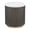 White, Charcoal, variant on Coaster Jason Round White Marble Top Drum Base Side End Table in Greige