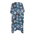 thumbnail image 3 of FKELYI Camo Blue Black Soccer Star Print Kimono Coverups for Women Soft Beach Cover Up Half Sleeve Summer Cardigan Bikini Cover Ups Resort Wear Casual Cruise Outfits, 3 of 6