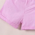 thumbnail image 4 of TAmten Toddler Baby Girl Clothes Summer Outfits Ruffle Sleeveless Shirt Kid Short Set for Girl(Pink,3-4 Years), 4 of 8
