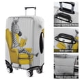thumbnail image 5 of Stretch Luggage Cover XL(29-32in)– Elastic Travel Suitcase Protector with Handle Openings & Bottom Closure, Washable Polyester Spandex Cover for 18"-32" Suitcases, S/M/L/XL Size, 5 of 6