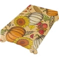 thumbnail image 5 of SKYSONIC Thanksgiving Pumpkin Tablecloth Waterproof Washable Polyester Square Table Cover Durable Tablecloth for Kitchen Dining Table Party Decor (54 X 54 Inch), 5 of 7