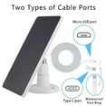 thumbnail image 3 of Solar Panel Compatible with WYZE Battery Cam Pro Camera Wireless Outdoor,4W 5V Solar Panel with 10ft Micro USB Charging Cable for Outdoor Battery Powered Security Camera,Adjustable Wall Mount, 3 of 8
