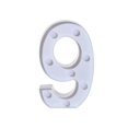 thumbnail image 2 of AMERTEER Alphabet LED Digital Lights Light Up White Plastic Digital Standing Hanging 7, 2 of 2