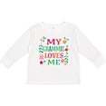 thumbnail image 3 of Inktastic My Grammie Loves Me Girl Grandchild Girls Long Sleeve Toddler T-Shirt, 3 of 5