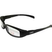 Global Vision Eyewear New Attitude Motorcycle Glasses Black Frame w/ Clear Lens
