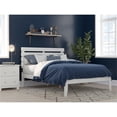thumbnail image 1 of AFI Oxford Solid Wood Full Platform Bed with USB Charging Station in White, 1 of 6