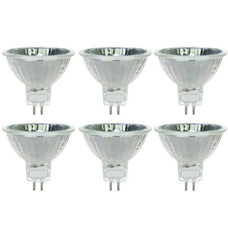 6 Pack Sunlite 20MR16/CG/FL/12V 20 Watt MR16 Lamp GU5.3