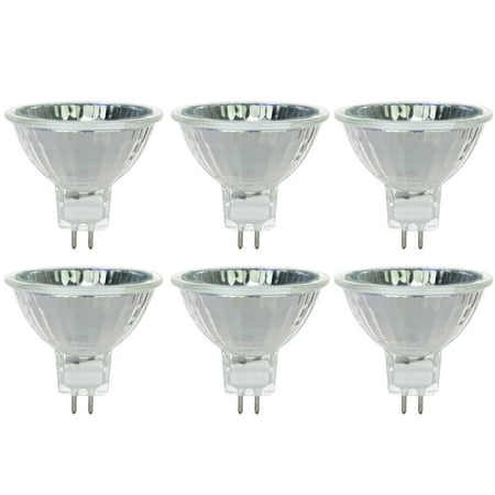 6 Pack Sunlite 20MR16/CG/FL/12V 20 Watt MR16 Lamp GU5.3