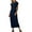 Navy, variant on ZZwxWA T Shirt Dresses for Women 2025 Maxi Dress Summer Casual Short Sleeve Crewneck Long Dress Beach Simple Solid Dress