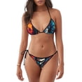 thumbnail image 1 of Fotbe Rock Skull Singer Traje de Baño para Mujer de Dos Piezas – Bikini Sexy de Tirantes Tipo Halter con Diseño Triangular, 1 of 6