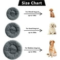 thumbnail image 4 of Calming Dog Bed for Small Medium Dog,GHODEC 23 inch Washable-Round Cozy Soft Pet Bed, Fluffy Faux Fur Plush Dog Cat Cushion Bed,Fits up to 25 lbs Pets, Dark Grey, 4 of 6