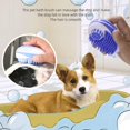 thumbnail image 3 of Azul: 1 cepillo de baño para perros, cepillo de masaje para mascotas para bañar, lavar con champú y masajear a gatos y perros con pelo corto y largo, 3 of 5