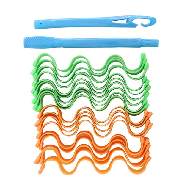 Kit de peinado de rizos en espiral, kit de peinado de rizos en espiral, rizadores de pelo, rizadores de pelo, kit de peinado, rendimiento finamente ajustado