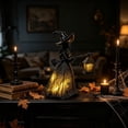 thumbnail image 7 of Aoznliie Witch Hat Table Lamp, Hollow Carved LED Night Light with Warm Glow, 8 inch Vintage Gothic Decor for Halloween Mantel, 7 of 7