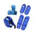thumbnail image 3 of Equipo de entrenamiento de karate, casco de boxeo, equipo de ejercicio, guantes de boxeo con Azul L, 3 of 9