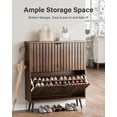 thumbnail image 5 of Smart FENDEE Shoe Cabinet with 2 Flip Drawers Freestanding Shoe Storage Cabinet for Entryway, 5 of 8