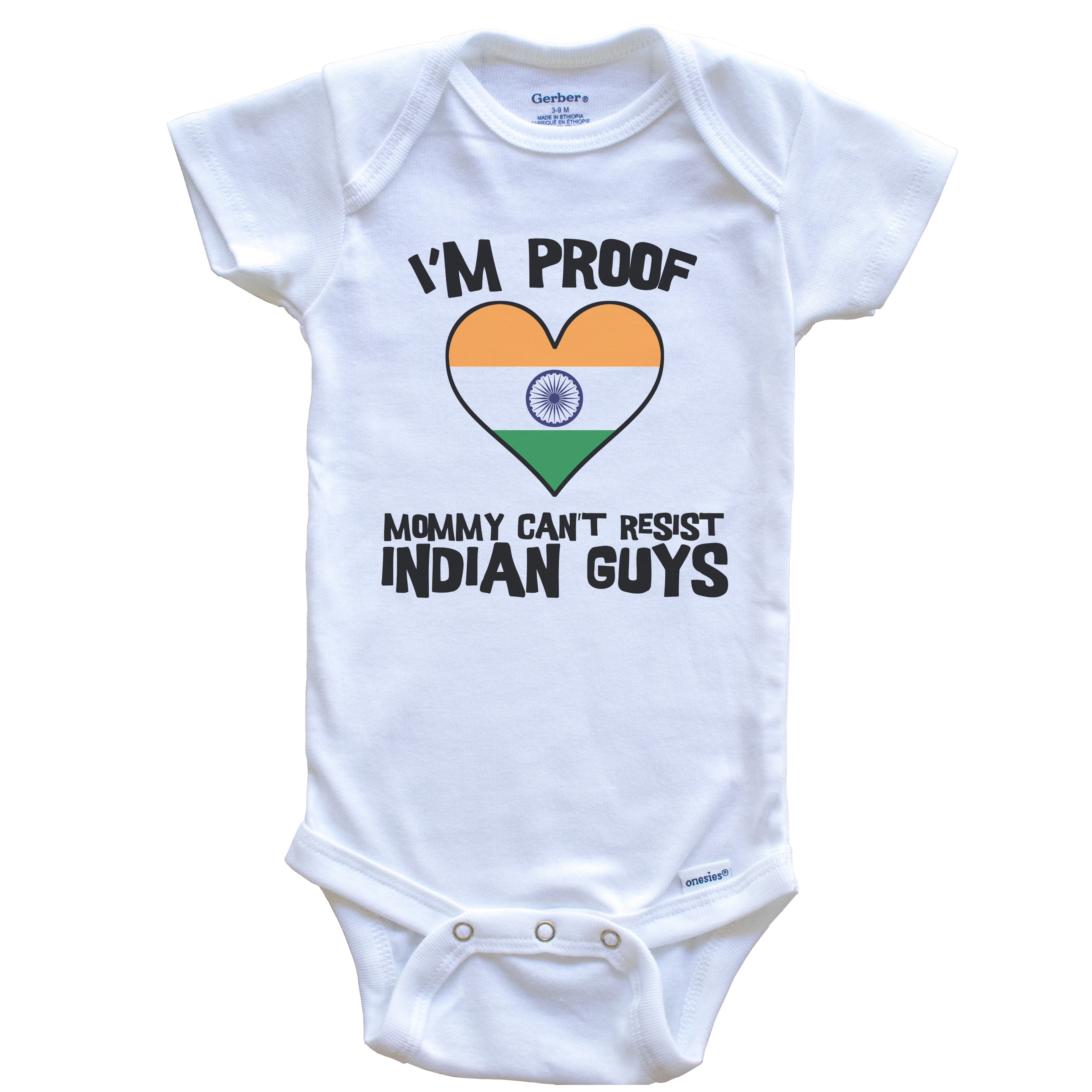 I M Proof Mommy Can T Resist Indian Guys India Flag Heart Baby Onesie Walmart Com Walmart Com