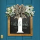 thumbnail image 4 of Placa decorativa para puerta con 26 letras, adornos de madera para jardín, señal de bienvenida para puerta (I) Ehuebsd Libre de BPA, 4 of 7