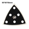 thumbnail image 1 of 1Pc 95X95X95Mm 6 Holes Backing Pad Hook & Loop Triangle Sanding Pad for Sander, 1 of 9