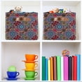 thumbnail image 6 of Yayeee Canvas Storage Basket with Handles for Shelves Fabric Bins Closet Organizer, Colorful Mandala Pattern, 6 of 8
