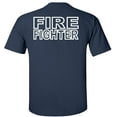 thumbnail image 2 of Fair Game Fire Fighter T-Shirt Firefighter V1-Navy-4x, 2 of 4
